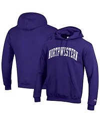 Champion Men's Purple Northwestern Wildcats Basic Arch Fleece Pullover Hoodie Sweatshirt