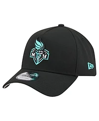 New Era Men's Black New York Liberty Core Logo A-Frame 9FORTY Adjustable Hat