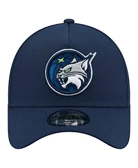 New Era Men's Navy Minnesota Lynx Core Logo A-Frame 9FORTY Adjustable Hat