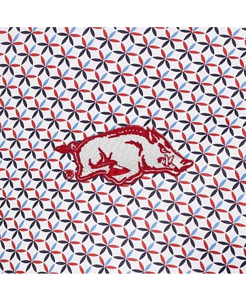 Antigua Men's White Arkansas Razorbacks Star Polo Shirt