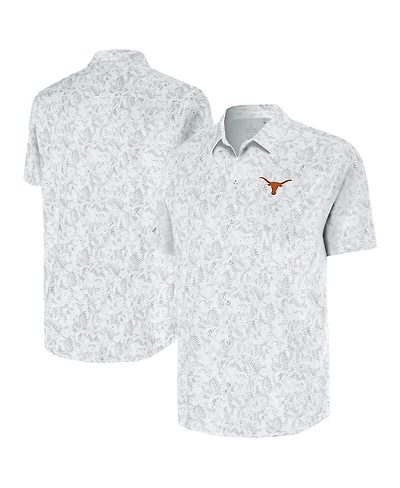 Antigua Men's White Texas Longhorns Lush Button-Up Shirt