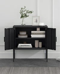 Manhattan Comfort Ava 23.6" Modern 2-Shelf Accent Cabinet