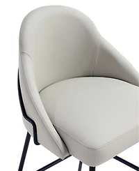 Manhattan Comfort Gracie 38" Leatherette Upholstered Counter Stool