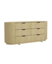 Manhattan Comfort Olivia 71.3" Modern 6-Drawer Double Dresser