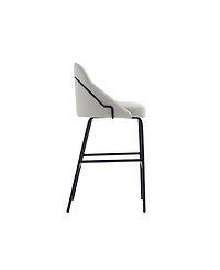 Manhattan Comfort Gracie 41.1" Leatherette Upholstered Barstool