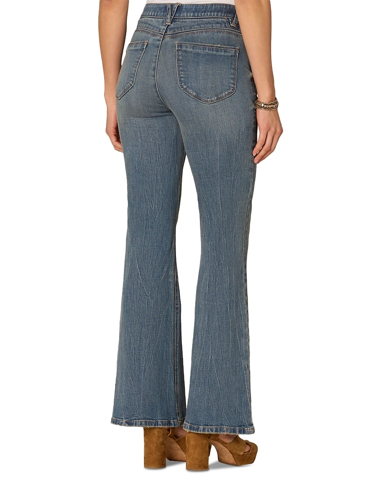 Democracy Petite "Ab"solution High Rise Out There Flare Jeans