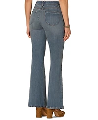 Democracy Petite "Ab"solution High Rise Out There Flare Jeans