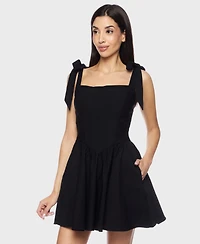 B Darlin Juniors' Sleeveless Fit & Flare Dress