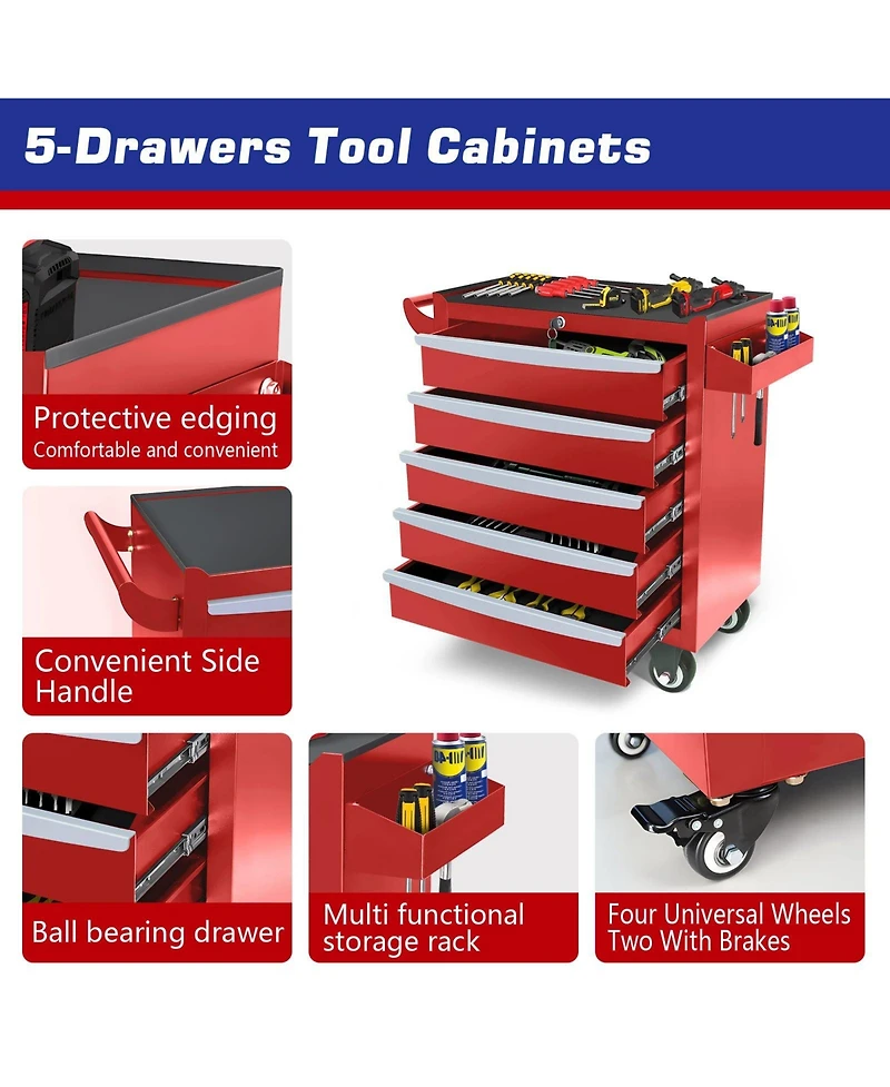 Mondawe -Drawer Rolling Tool Chest