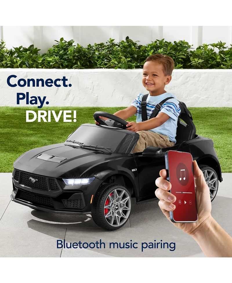 Best Choice Products Kids 12V Electric Ride-On Car Officially Licensed Ford Mustang w/ Remote, Led Lights