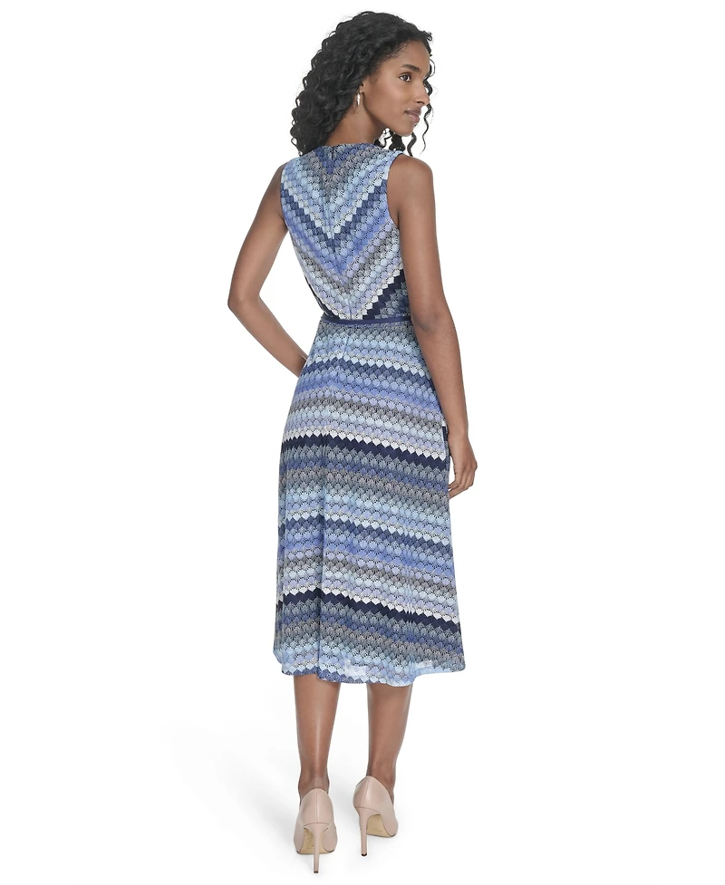 Jessica Howard Women's Sleeveless Lace Midi Dress