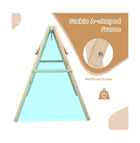 Heavy Duty Wooden Porch Swing Frame with Reinforced Bars