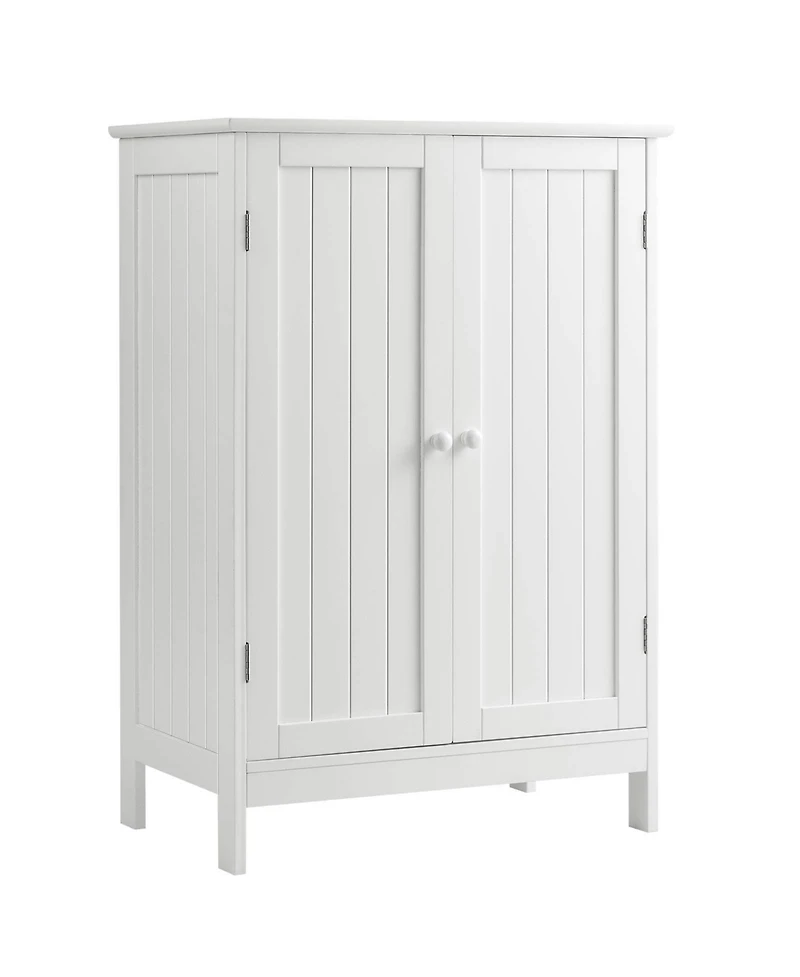 2-Door Free-Standing Bathroom Cabinet with Shelf