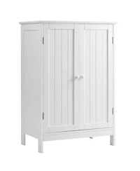 2-Door Free-Standing Bathroom Cabinet with Shelf