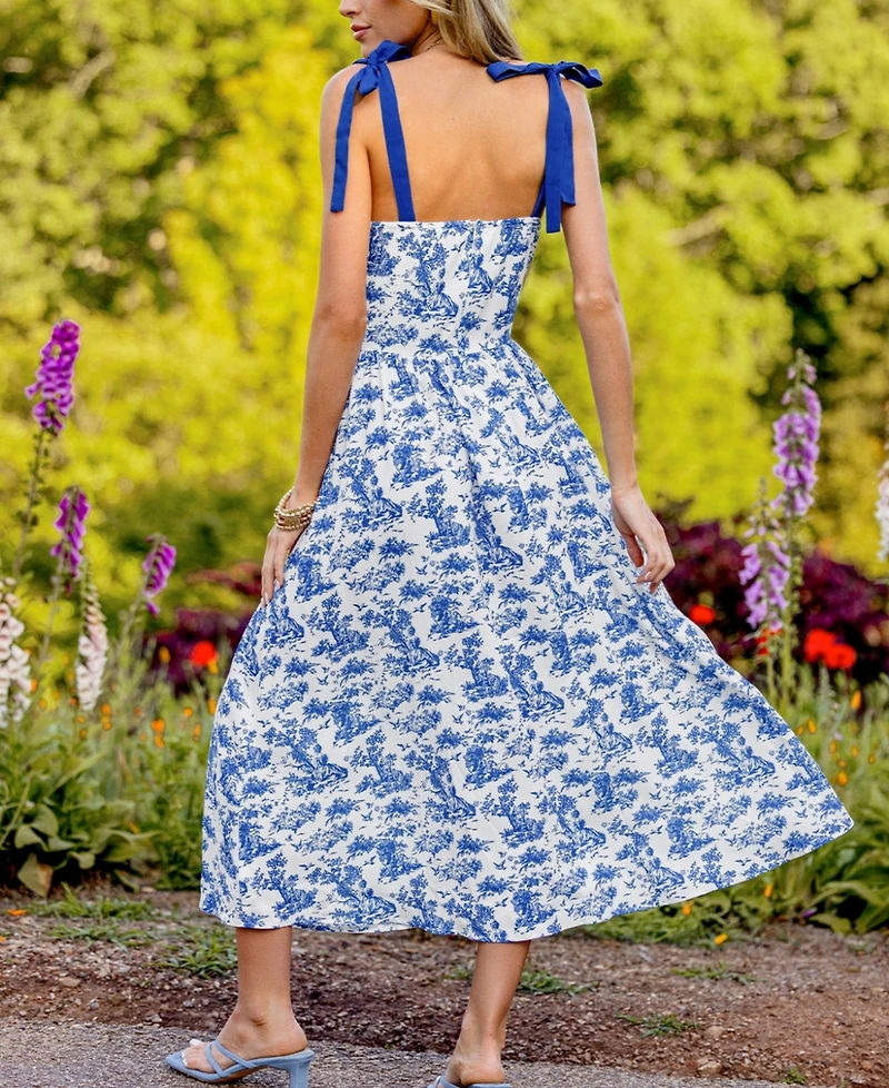 Cupshe Women's Fleur de Lune Ornate Maxi Beach Dress