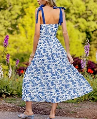 Cupshe Women's Fleur de Lune Ornate Maxi Beach Dress