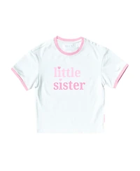Bits & Bows Girls Little Sister Crewneck T-Shirt
