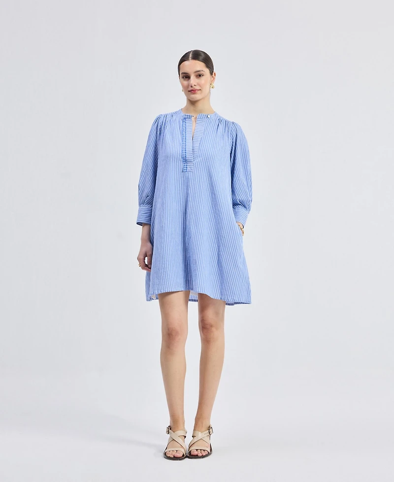 Reistor Women's Oversized Tunic Dress with Optional Belt