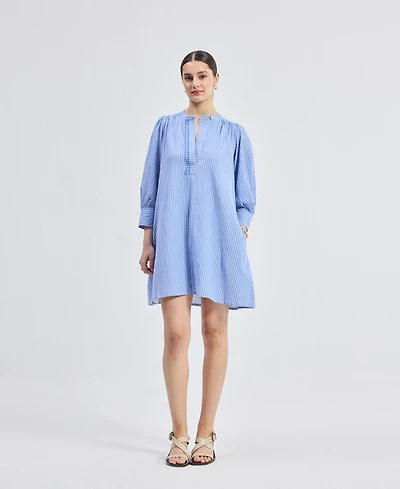 Reistor Women's Oversized Tunic Dress with Optional Belt