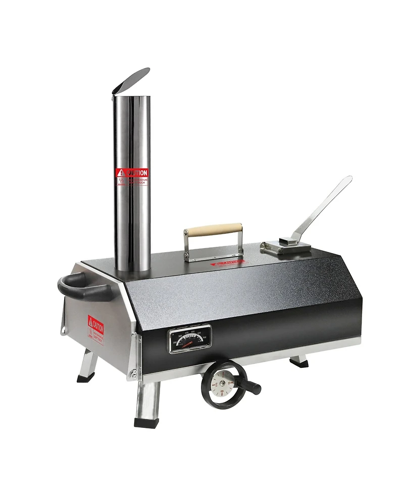 Mondawe 12" Premium Stainless Steel Pizza Oven,Semi-Automatic Portable Double Insulation Oven