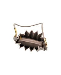 Melie Bianco Carrie Pleated Small Shoulder Bag