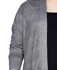Ny Collection Plus Long Sleeve Knit Cardigan Sweater