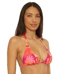 Becca Women's Copacabana Reversible Triangle Bikini Top