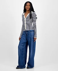 Lucky Brand Women's Striped Cardigan