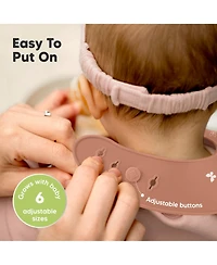 KeaBabies 2-Pack Silicone Bibs For Babies, Food Grade Silicone Baby Bibs for Eating, Feeding, Toddler Bibs, Boys, Girls