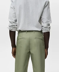 Mango Men's Interior Elastic Strip Cotton Bermuda Shorts