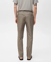 Mango Men's Slim-Fit Cotton Pants