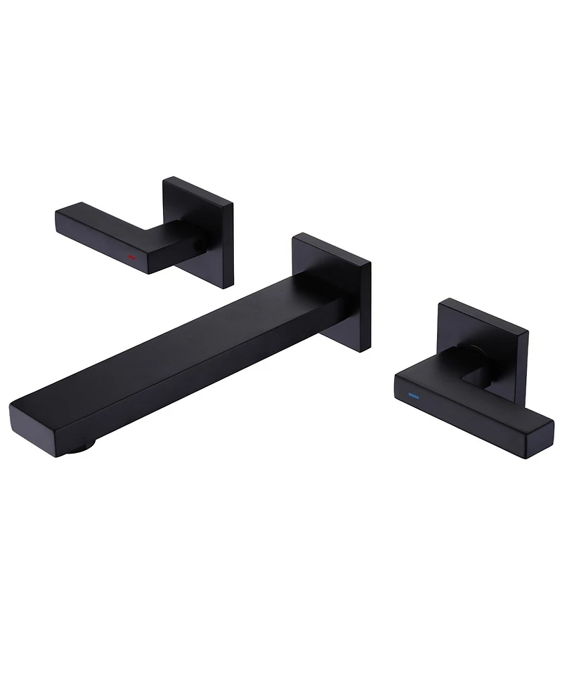 Greenspring Two-Handle Wall Mounted Bathroom Faucet