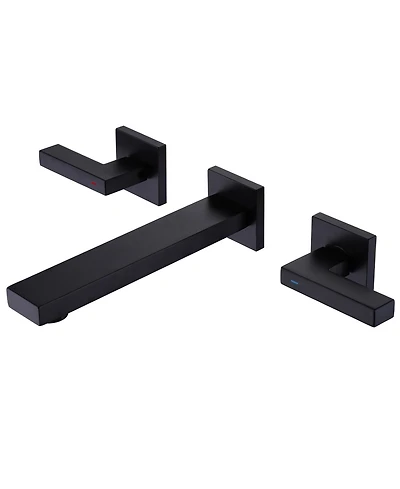 Greenspring Two-Handle Wall Mounted Bathroom Faucet