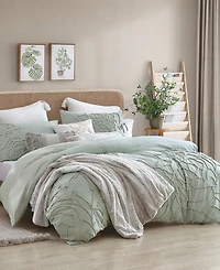 Peri Home Chenille Rose 3-Pc. Duvet Cover Set, Full/Queen