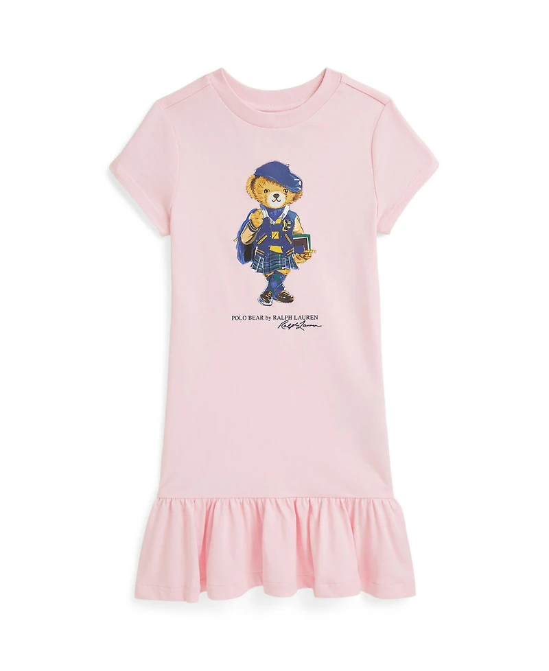 Polo Ralph Lauren Little Girls Bear Cotton Jersey Dress