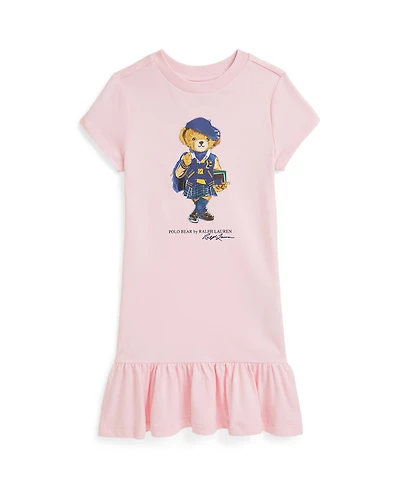Polo Ralph Lauren Little Girls Bear Cotton Jersey Dress