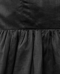 Mango Women's Balloon-Effect Ramie Top