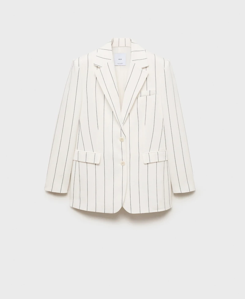Mango Women's Pinstripe Suit Jacket