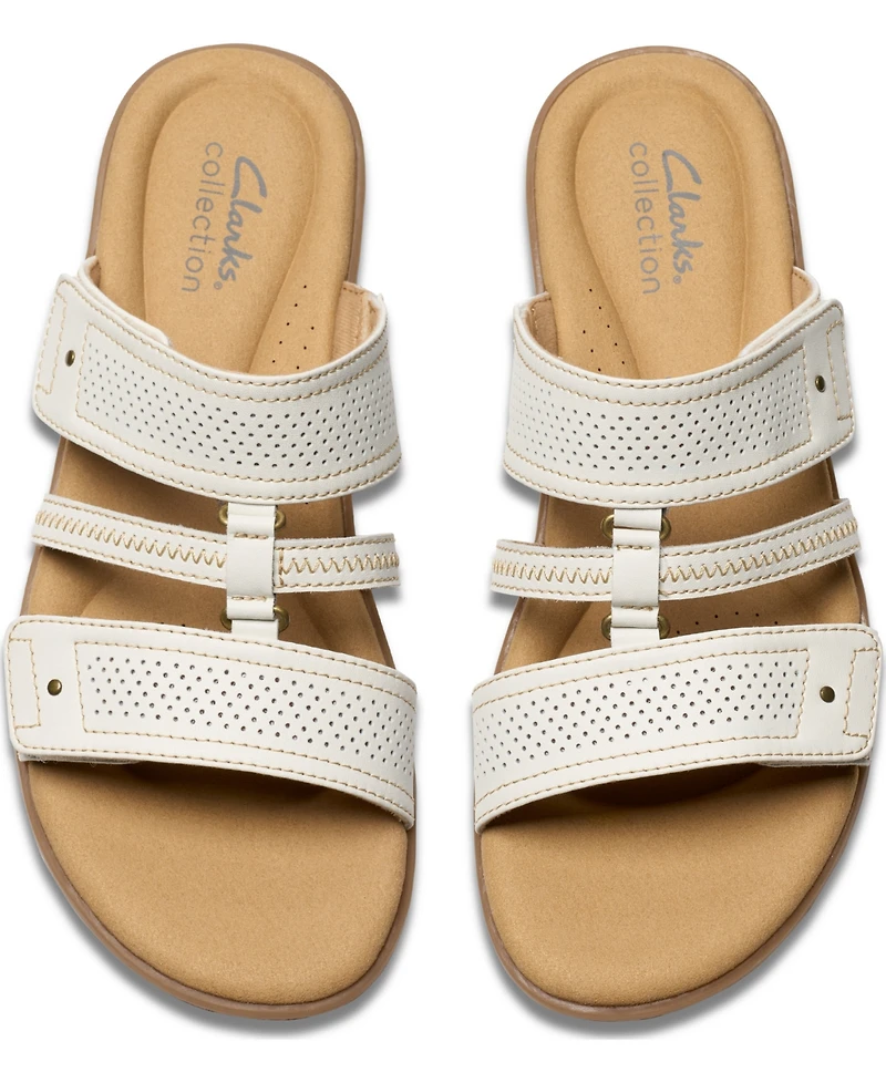 Clarks Collection Women's Elizabelle Ave Slip-On Flat Sandals