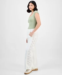 And Now This Women's Eyelet Patch-Pocket Pants, Macy's Exclusive