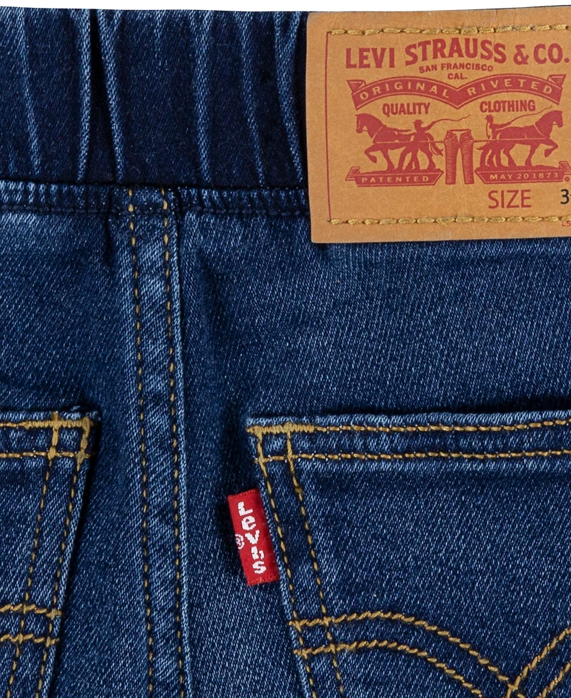 Levi's Toddler Boys Pull-On Skinny Fit Dobby Shorts