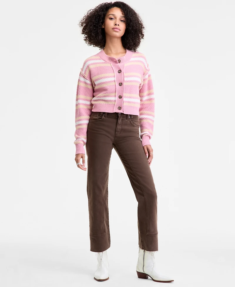 Free People Women's Lila Stripe Button-Front Cardigan