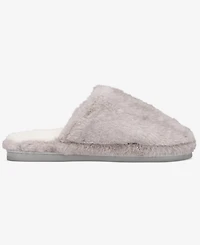State of Day Women's Boxed Two-Tone Faux-Fur Slide Slippers, Macy's Exclusive