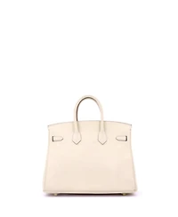 Pre-Owned Hermes Birkin 25 Handbag Light Swift with Gold Hardware