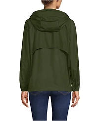 Lands' End Women's Packable Water Resistant Upf 50 Windbreaker Jacket