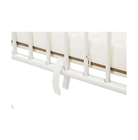 L.a. Baby Full Size Metal Holiday Folding Crib