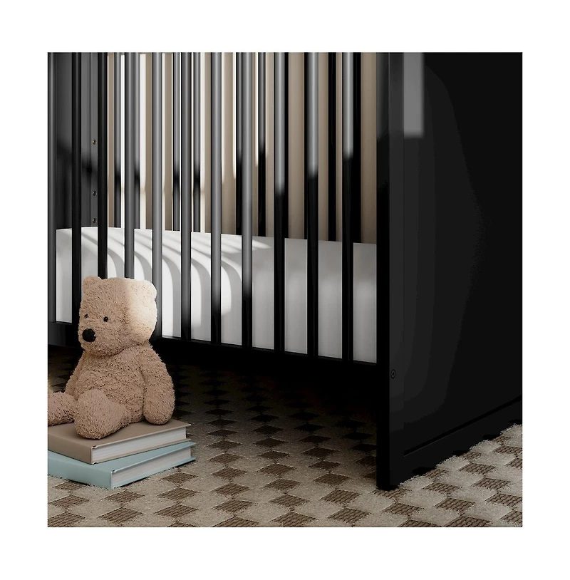 Storkcraft Calabasas 3-in-1 Convertible Crib (Black)