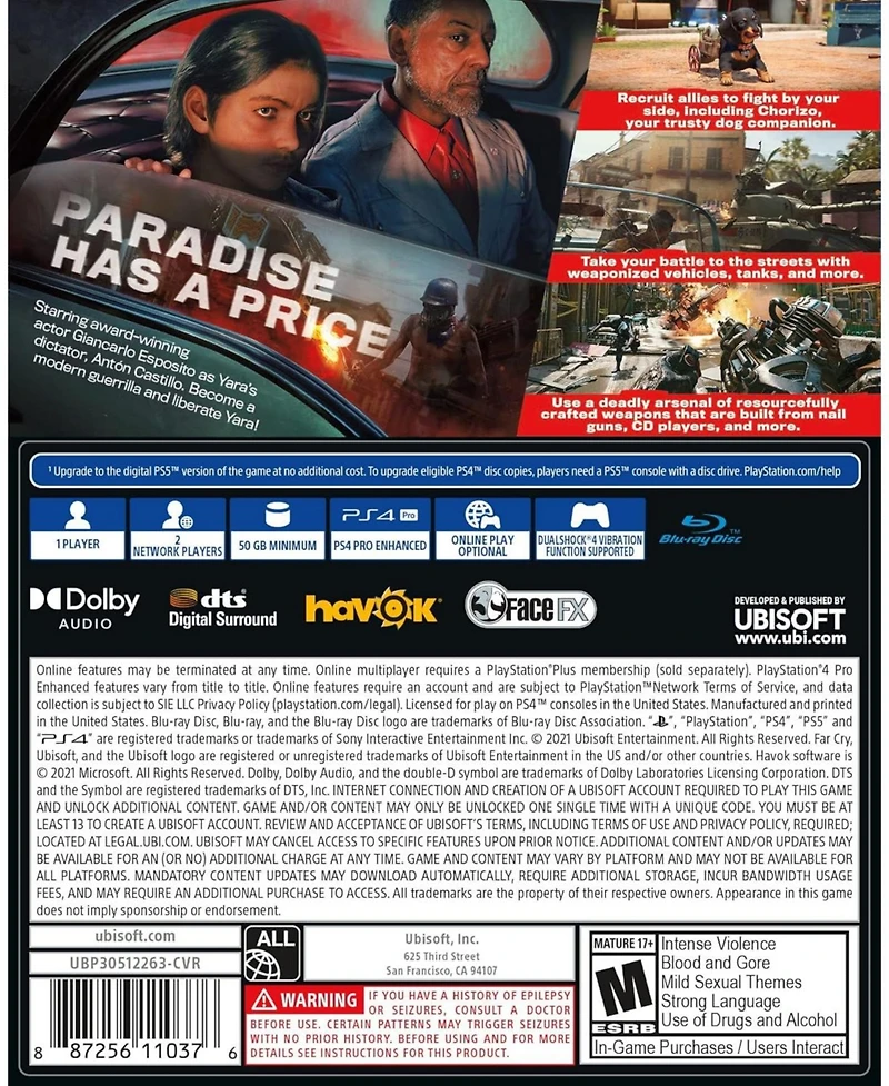 Ubisoft Far Cry 6 for PlayStation 4 Standard Edition