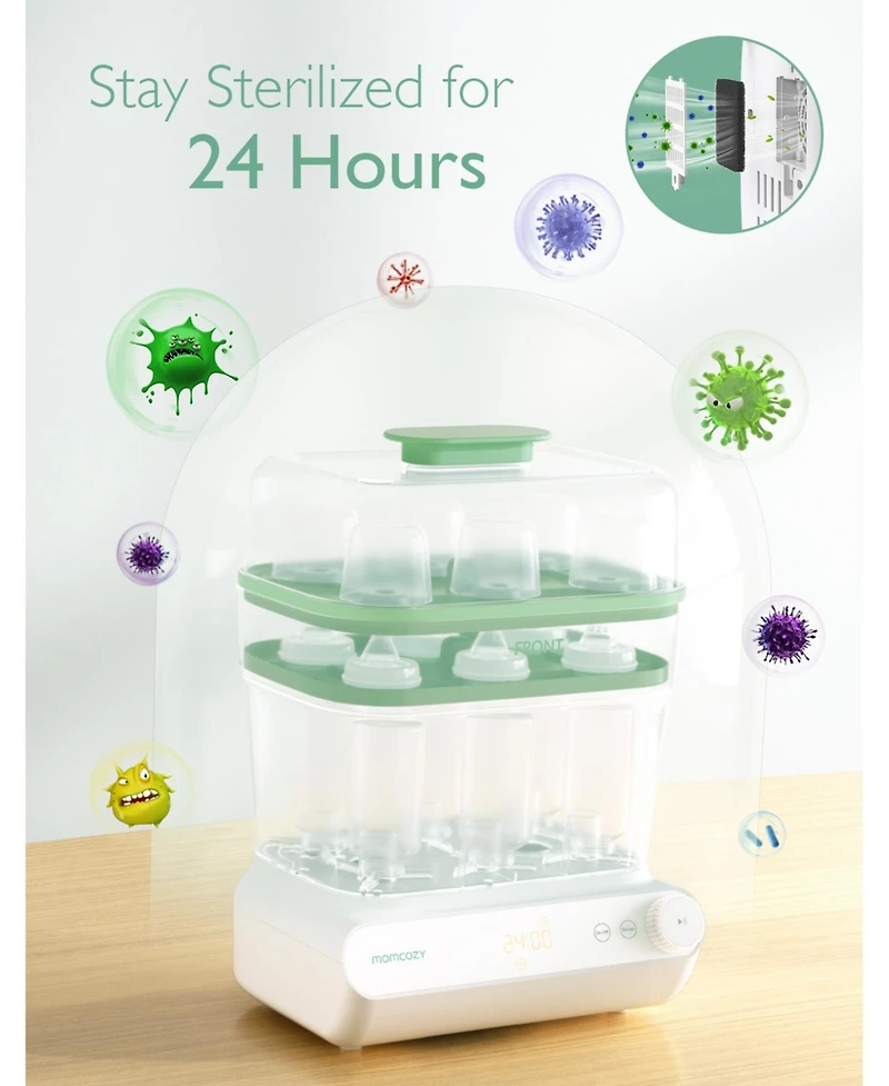 Momcozy 3 Layers Large Bottle Sterilizer and Dryer