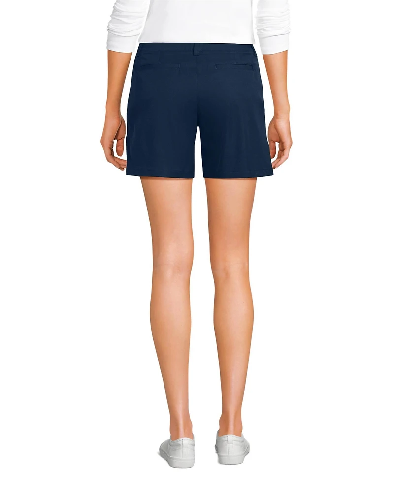 Lands' End School Uniform Women's Active Performance 7" Chino Shorts
